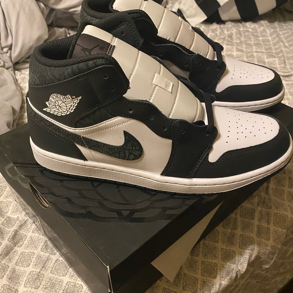 Nike Air Jordan Black and White Sneakers